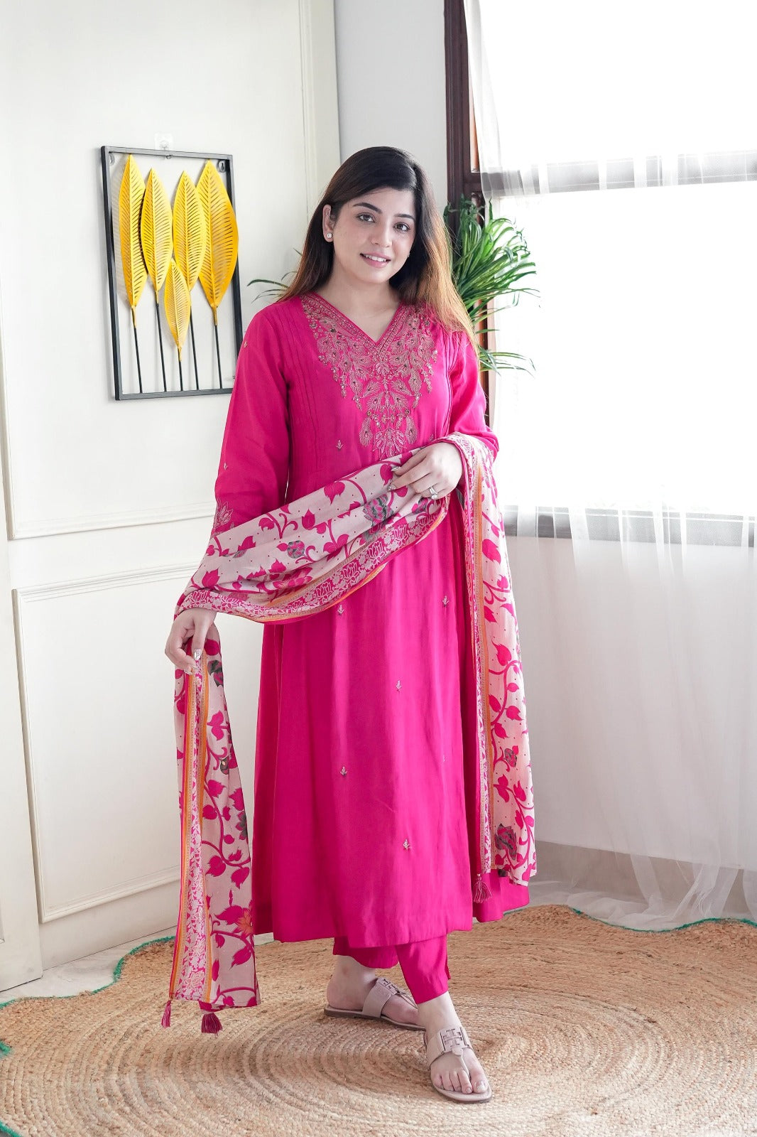 Women Embroidery A-Line Kurta Set