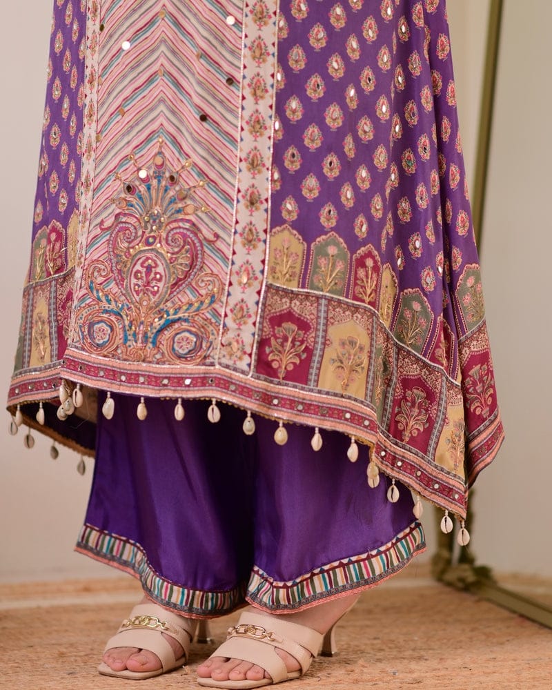 JASOOD FULL ANARKALI KODI  ROUND SET